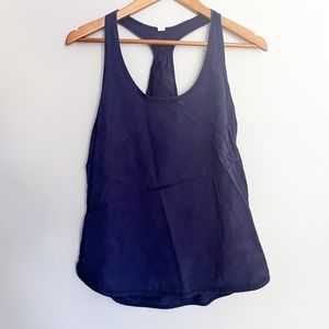 Lululemon Principle Tank Hero Blue Tencel Size 6